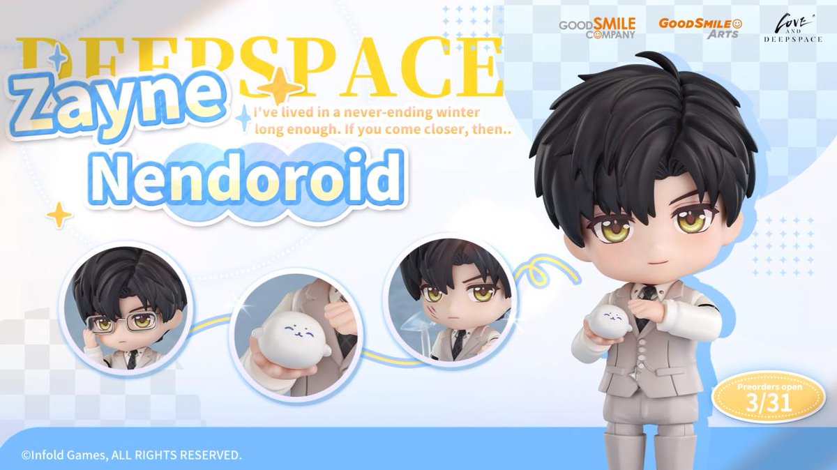 Zayne from โLove and Deepspaceโ joins the Nendoroid line! From the operating room to the frost-filled battlefield, heโs ready to bring a touch of cool elegance to your world. Preorder now to score GSC Bonus Cards! Shop: #LADS #LoveandDeepspace #Goodsmile