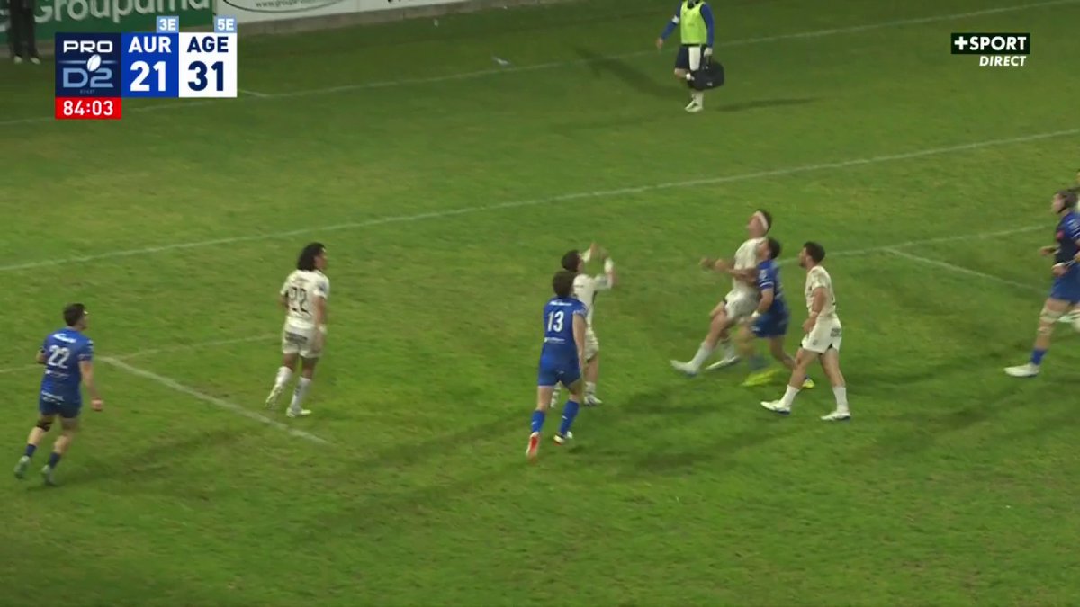 L'INCROYABLE ESSAI D'OLLIE CUMMINS À LA 84ÈME MINUTE POUR LE BONUS OFFENSIF D'AGEN 🤯 #rugby #ProD2 #sport