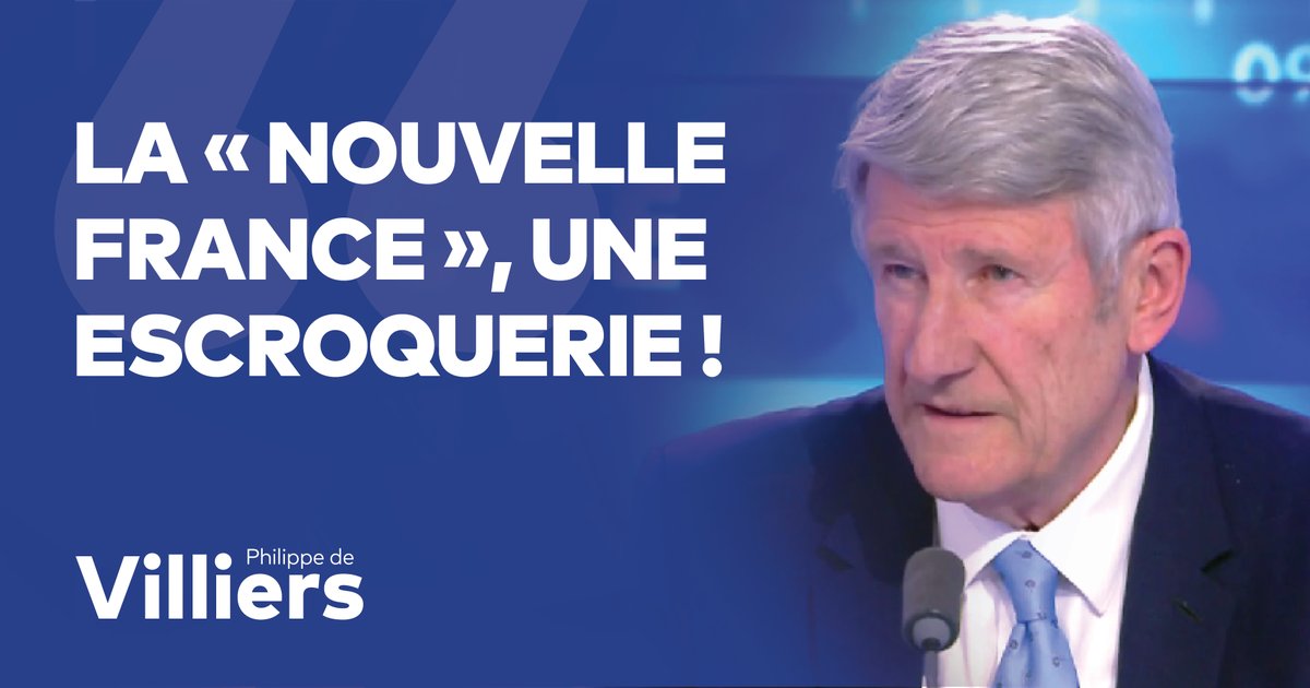 🎙️ La « Nouvelle France » est une escroquerie sémantique car il y a le mot France, alors que ses partisans la détestent ! Je vous le prédis : elle sera « grand-remplacée » par la France de toujours. 🔗 Émission complète : #FaceAPhilippeDeVilliers #FADV #CNews