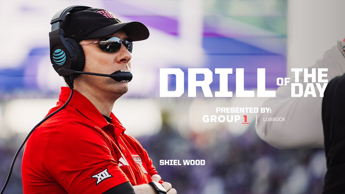 Drill of the Day with 2025 Broyles Award Finalist Shiel Wood and our inside linebackers #WreckEm | Group 1 Automotive