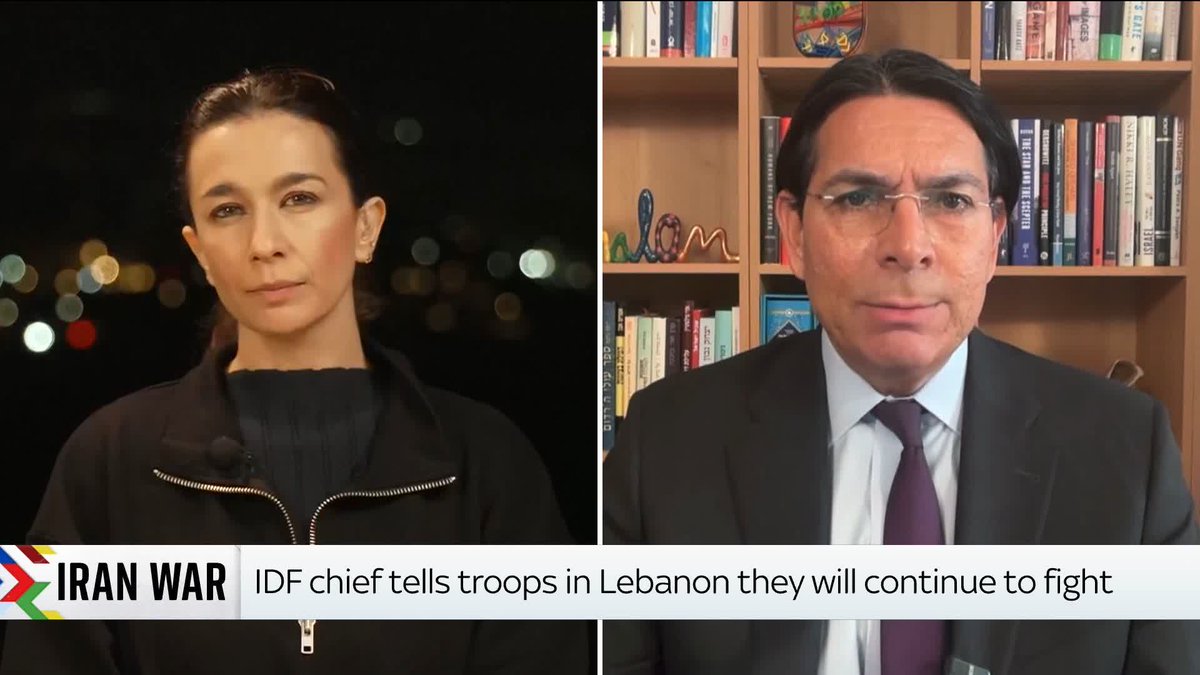 Israel's Permanent Representative to the United Nations, Ambassador Danny Danon, speaks to @skyyaldahakim following accusations of war crimes by Lebanon’s social affairs minister, Haneen Sayed, in another interview. Latest: 📺 Sky 501 and YouTube
