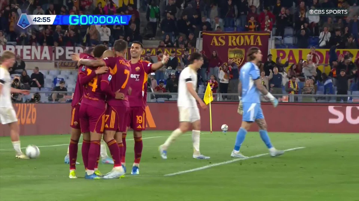 DONYELL MALEN FIRST HALF BRACE ⚽⚽ That's now 10 goals in 14 matches for Roma 💪