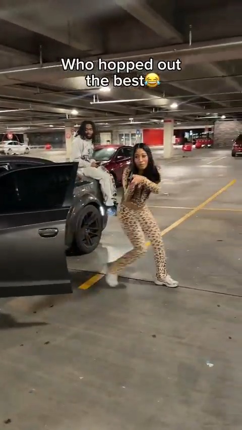 Who "hopped out the best?" Well, if I was filming this I'd just be happy none of them negligently shot me 👀🤨 Avoid sketchy Target parking lots accordingly... #CityLife #target #dumb #IQtest #fail #OSHA #ParkingLot