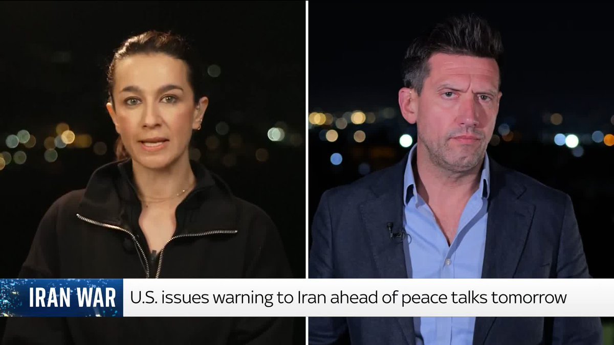 Our international affairs editor Dominic Waghorn reports live from Islamabad where Iranian delegations have arrived to begin negotiations with the US. JD Vance, who is leading the American negotiators, warned Iran "not to play" the US at the talks. 🔗