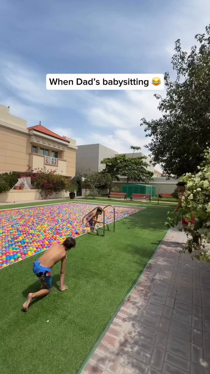 Dad going FULL WWE Swimtime mode with his boys = straight-up LEGENDARY DAD ENERGY!! When Mom leaves the kids with Dad… THIS is what happens!! Who's ready for summer with the kids!🏖️🩴🌊