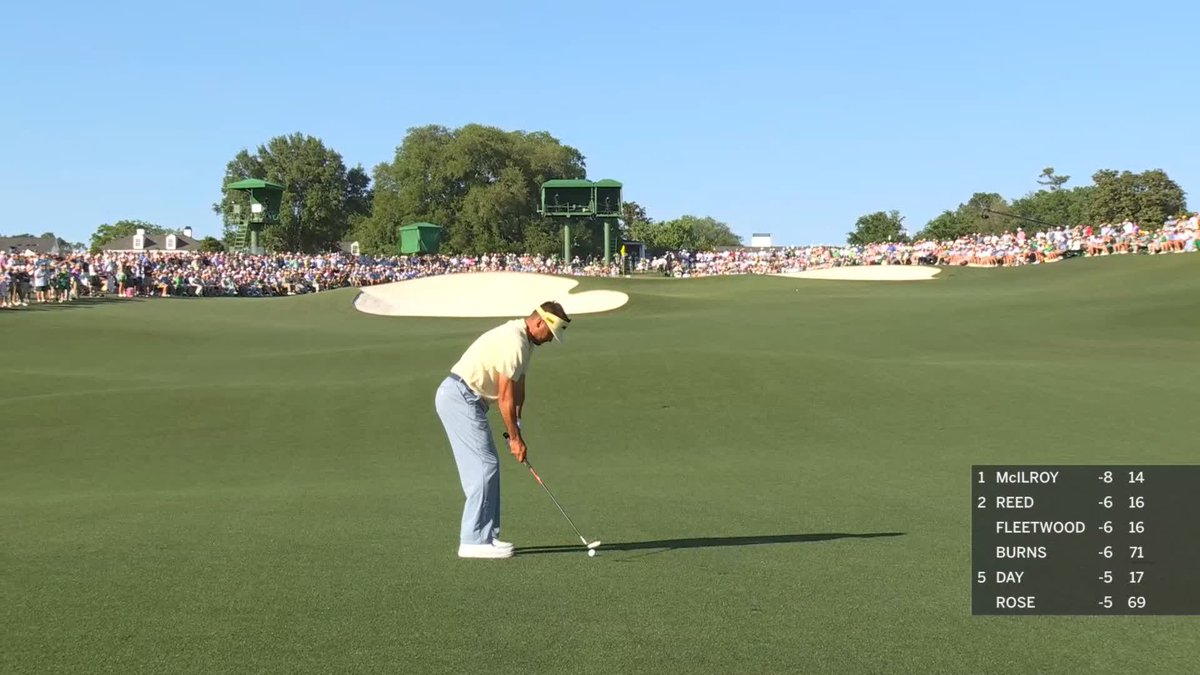 Rollercoaster finish for Akshay Bhatia to make the cut bettors 😬 Holes out on 17 to move onto the cut line (+4)... THEN MAKES DOUBLE ON 18 😭 (via The Masters)