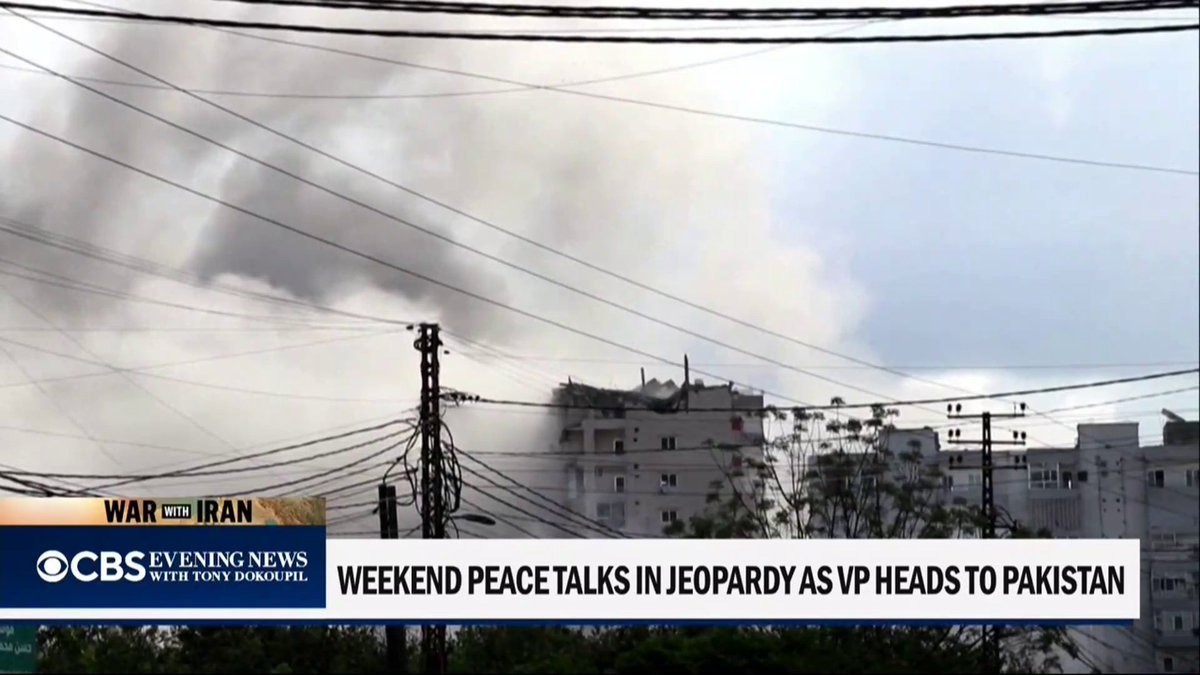 While Vice President JD Vance is en route to Islamabad for talks to end the war, Iran's Parliamentary Speaker Mohammad Bagher Ghalibaf now says that two conditions must be met for negotiations to proceed. @EdOKeefe has the latest reporting.