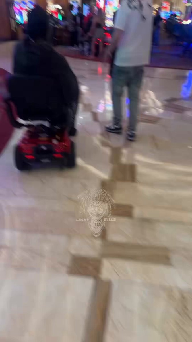 Rapper Offset was spotted at another casino riding a mobility scooter less than three days after being shot in the leg.