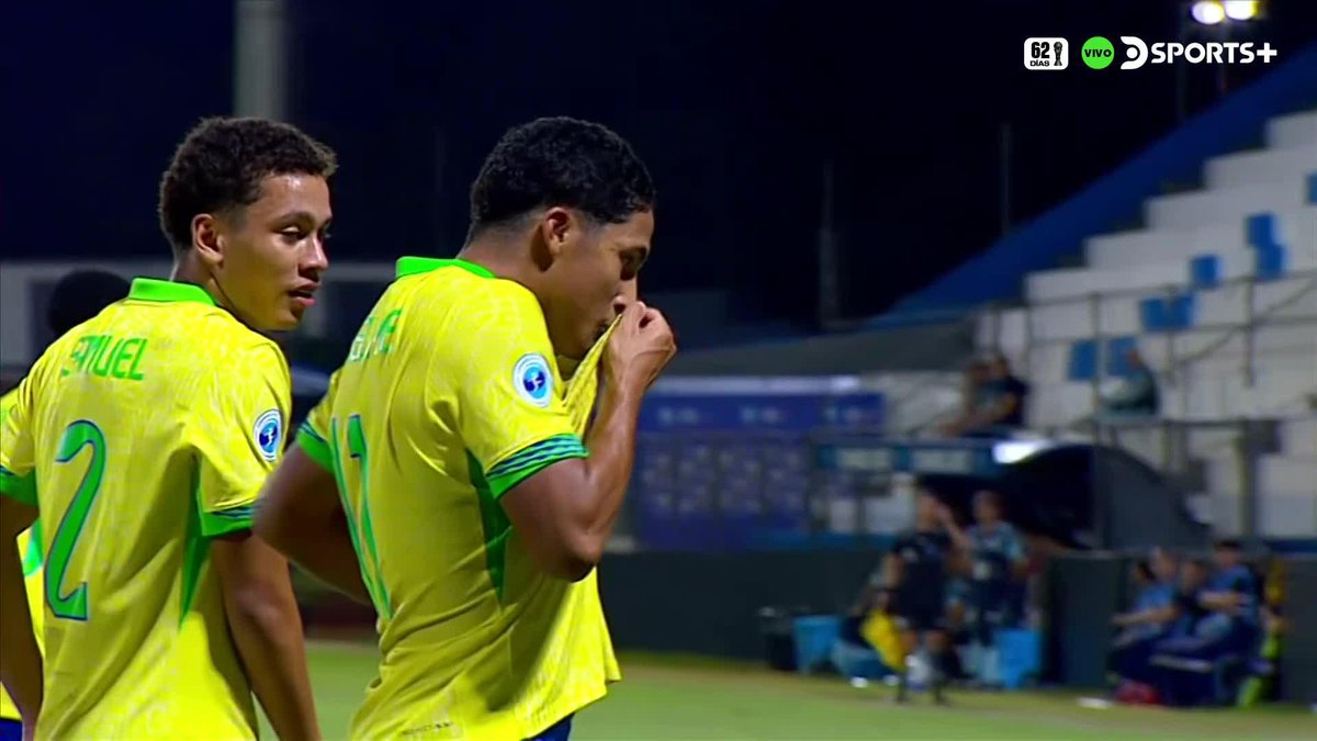 Brasil le está ganando 2-0 a los suplentes de Argentina en el Sudamericano Sub 17. ¿Los goles? ¡DOBLETE DE RIQUELME! 😅🇧🇷🇦🇷