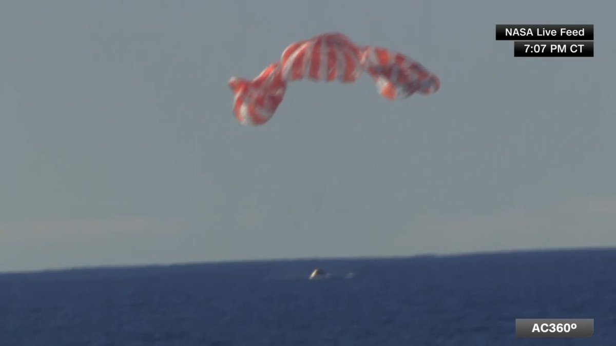 The Artemis II astronauts have splashed down off the coast of San Diego.