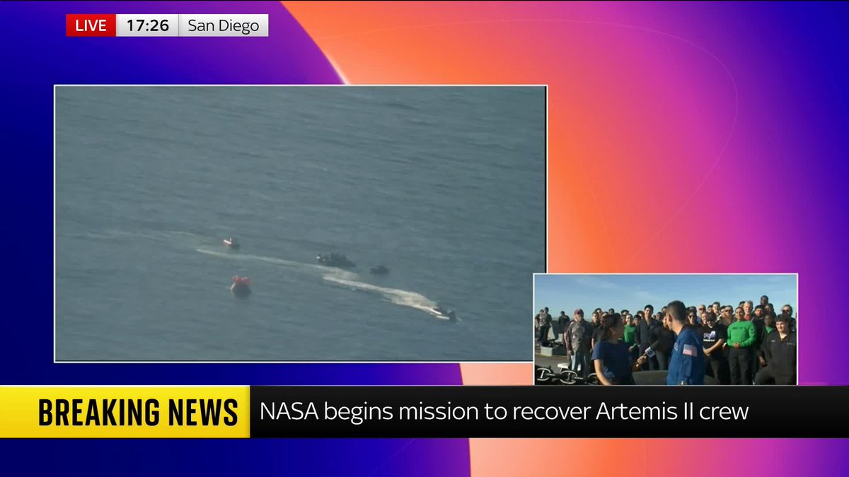 "America is back in the business of sending astronauts to the moon and bringing them home safely". NASA administrator Jared Isaacman speaks to media after a successful splashdown of Artemis II. 🔗 📺 Sky 501 and Youtube