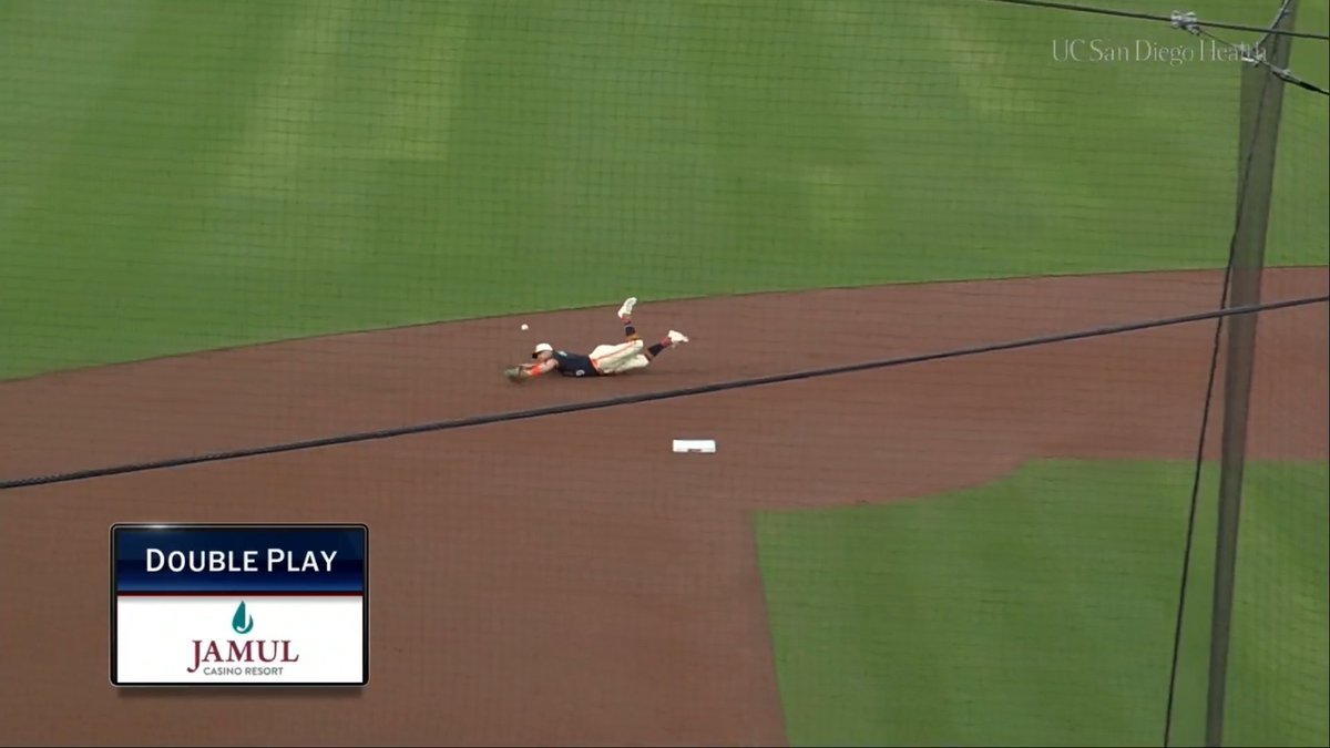 It might not be how they drew it up, but the San Diego Padres turn the double play! 😅