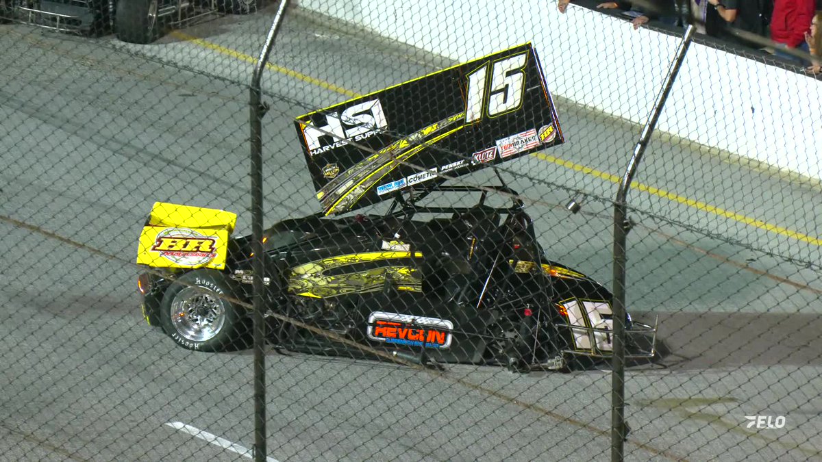 BIG CRASH in the #RaceForTheMillion Dash at 5 Flags, all drivers okay!