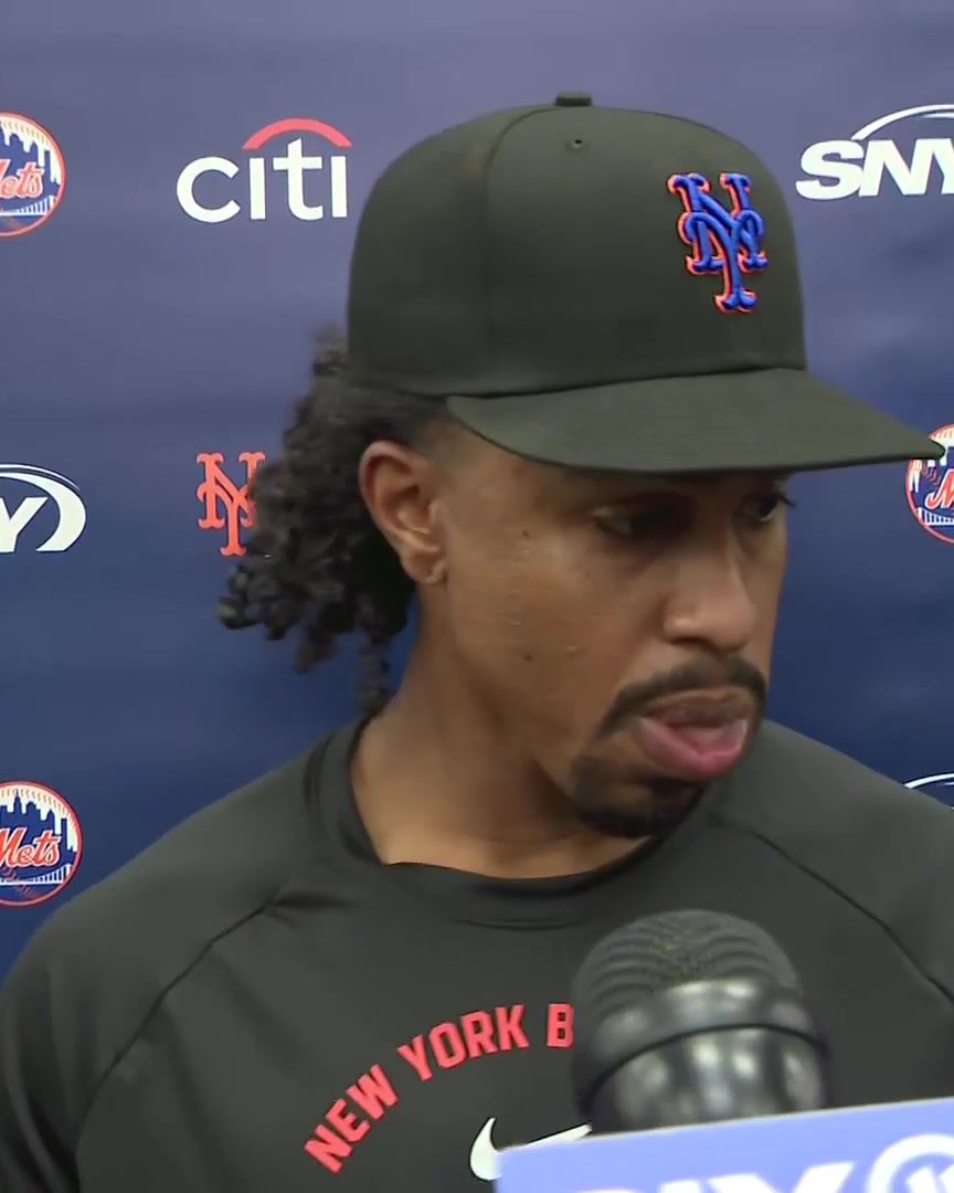 "I see a lot of guys having quality at-bats, just the ball not falling for them. I've got to get better." Francisco Lindor talks about the Mets' at-bats as of late:
