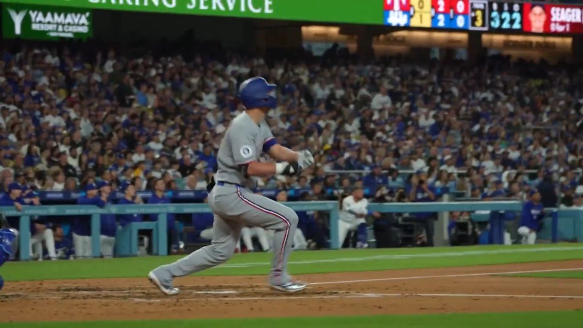 Corey Seager has played in two games as a visiting player at Dodger Stadium. He's hit a 3-run homer in both of them!