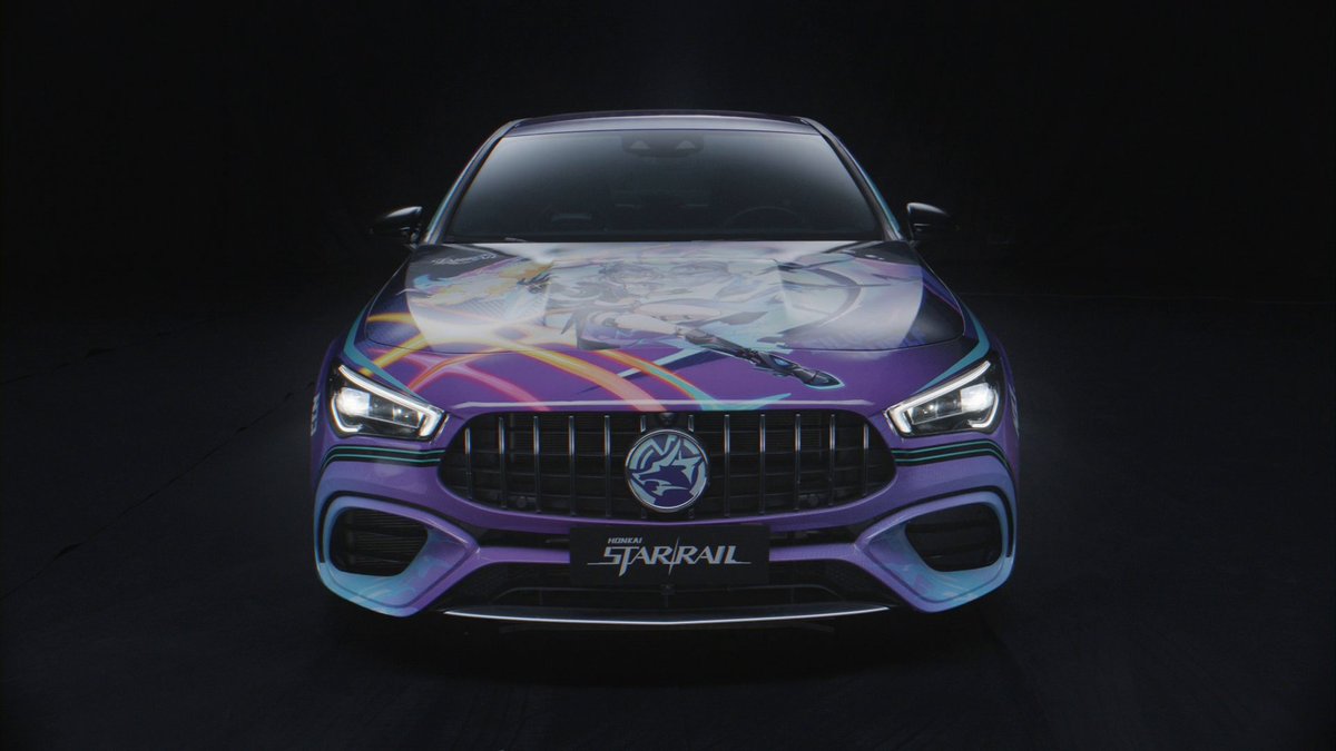 "Crown of Aha" Silver Wolf LV.999 themed car The Trailblaze dream is moving from virtual to reality... Hold your breath and look forward to the sheer real-life impact of this fully completed theme car! The 3rd-anniversary gift that's got the whole planet hyped, the "Crown of Aha," is almost ready! Special thanks to Believe for their tremendous support in helping us achieve this ultimate 3rd-anniversary gift. ※ Promotional materials do not represent the final product. Please refer to the actual product for the vehicle model, color, options, and design. For more event details, please refer to the event rules on the event webpage. This vehicle is not sponsored by any other brand, nor is it in collaboration with any other brand.