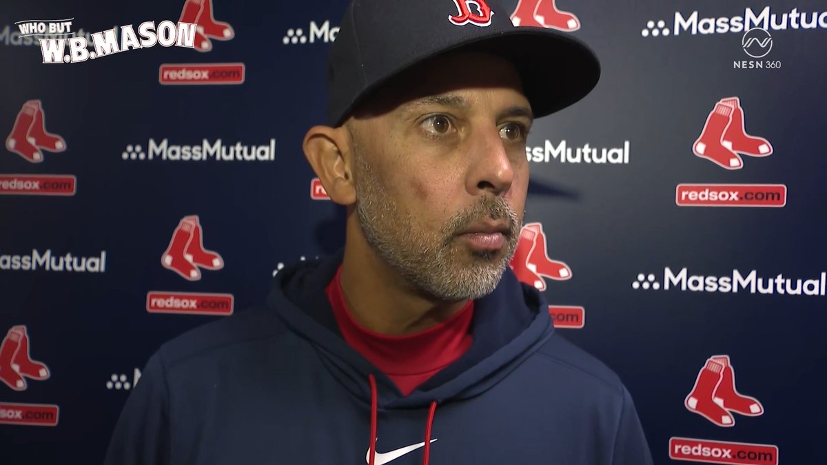 Alex Cora after today's loss to the Cardinals "We had our chances, but we have to be better offensively." 🤝 Presented by W.B. Mason Co.