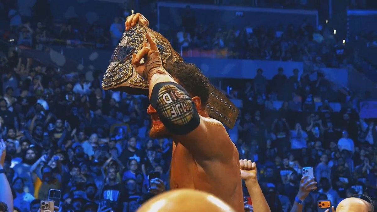 This Sunday, 4/12! AEW World Champion, The Devil, Maxwell Jacob Friedman™️ defends against The God of Pro Wrestling, Kenny Omega, in a matchup of biblical proportions at #AEWDynasty! Watch LIVE at 8/7c on @SportsOnMAX PPV, THIS SUNDAY!