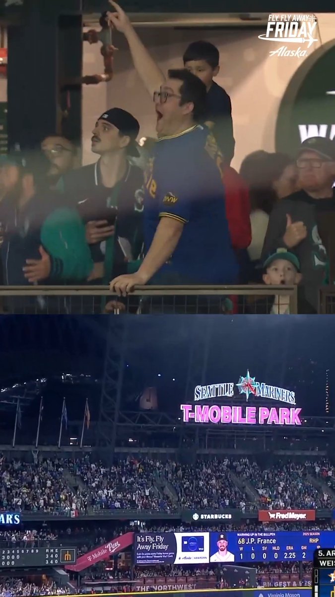 Randy's moonshot = free trip to Tokyo! Randy Arozarena's 5th-inning homer means this lucky fan is heading on a round-trip Alaska Airlines flight to Tokyo with Atmos Silver Status for Fly, Fly Away Friday!