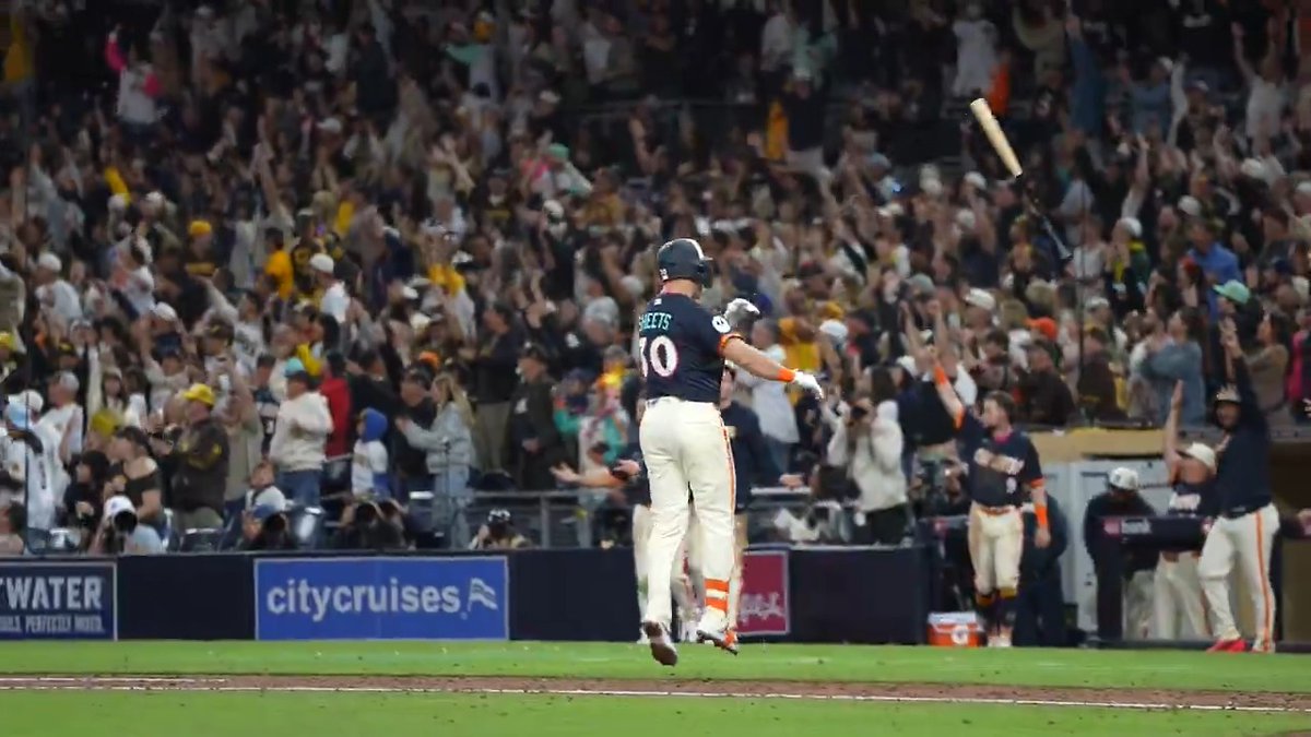 How did the San Diego Padres break in their new City Connect jerseys? With another walk-off blast, of course!