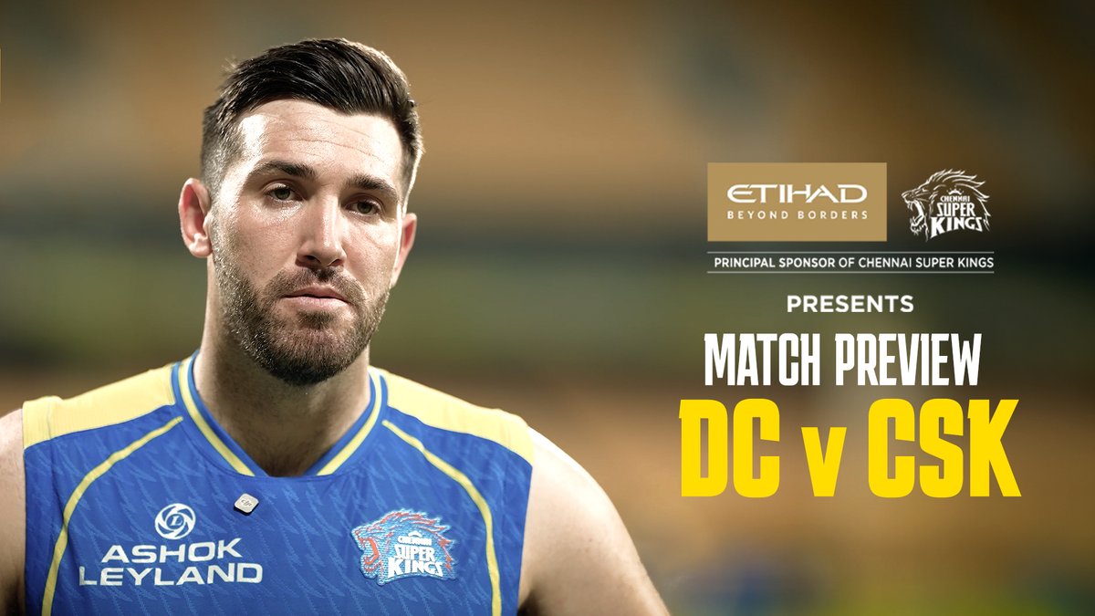 Strong mindset ahead of the home clash 💪 Here’s Jamie taking us through it 📹 #MatchPreview #CSKvDC #WhistlePodu Etihad Airways