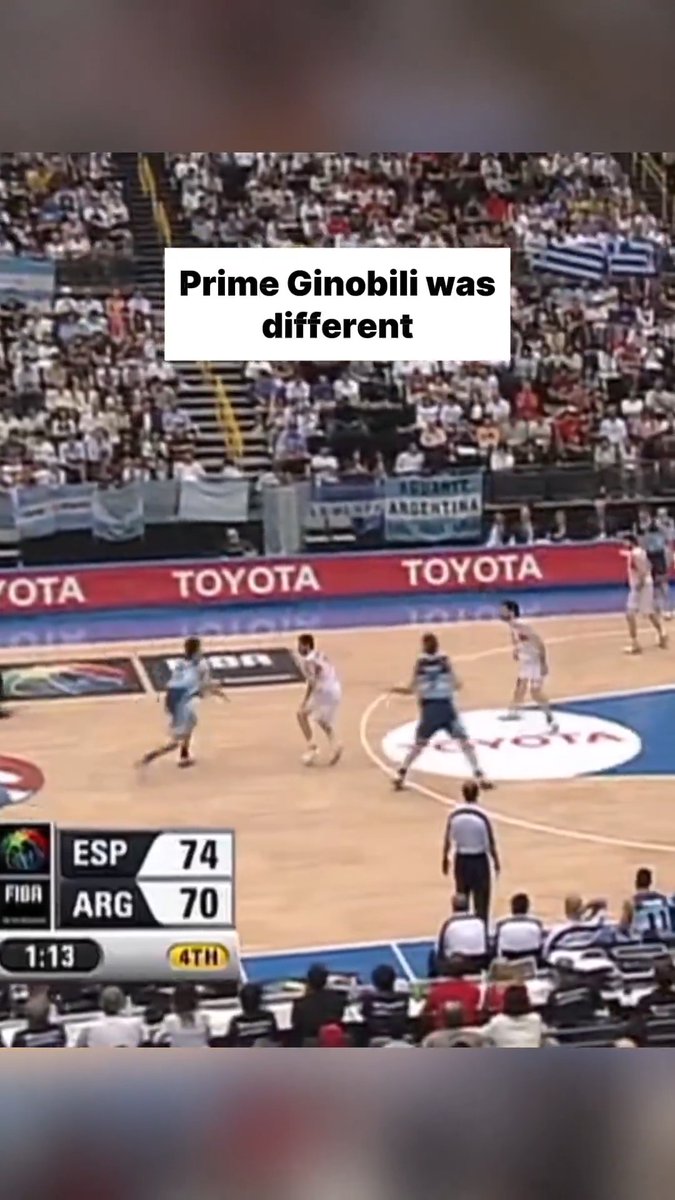 There is no one quite like Manu Ginobili ⚡🇦🇷 #FIBAWC