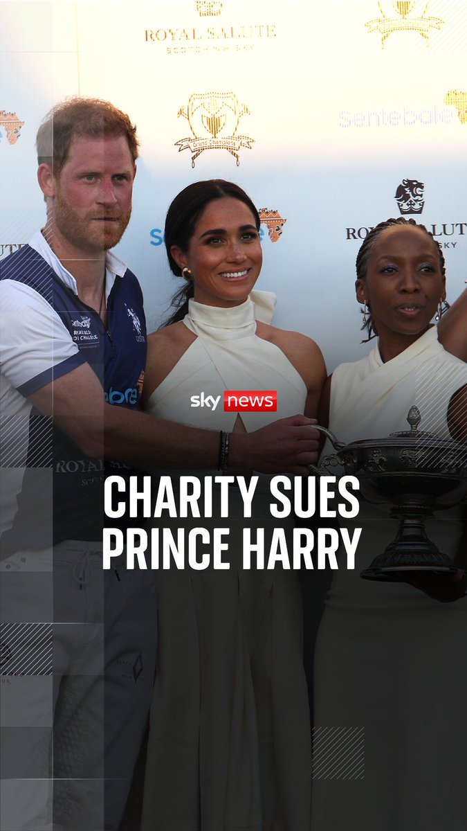 A charity co-founded by Prince Harry is suing the British royal for defamation at the High Court in London, a court record shows. Sky's Laura Bundock reports Read more: