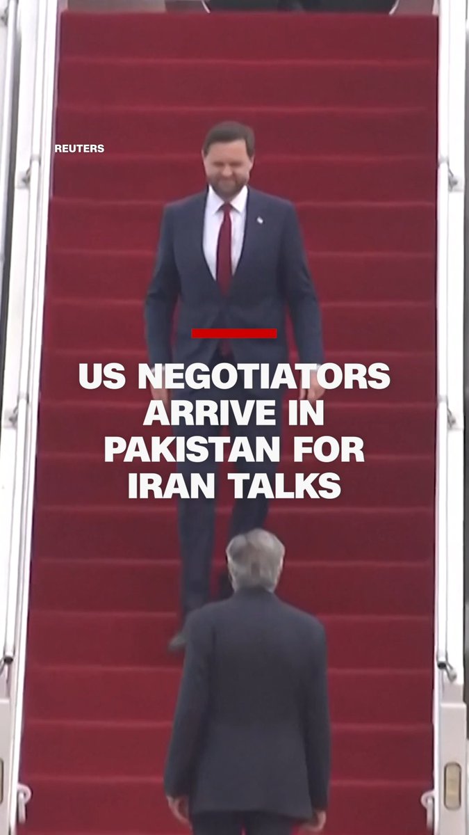 The US delegation, led by Vice President JD Vance, special envoy Steve Witkoff, and Jared Kushner, President Donald Trump's son-in-law, have arrived Islamabad, Pakistan for talks with Iran. Follow live updates