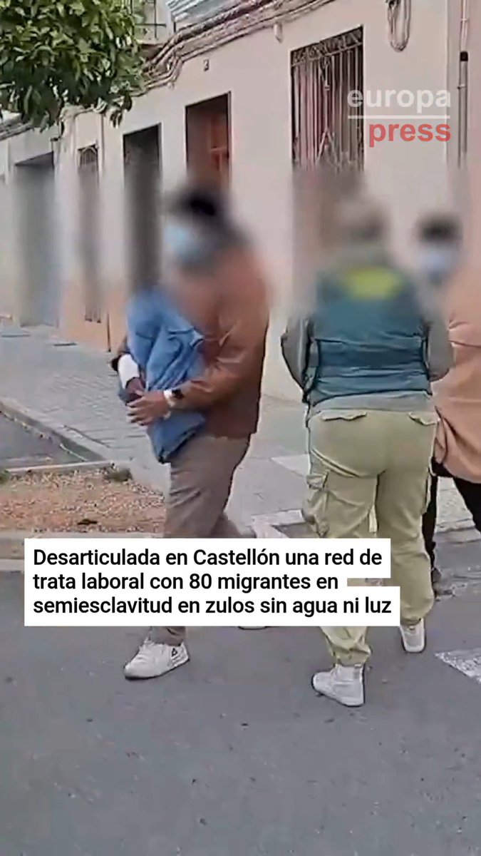 Desarticulada en Castellón una red de trata laboral: 80 víctimas migrantes liberadas que vivían hacinadas en zulos, sin agua ni luz, trabajando hasta 13 horas diarias casi sin descanso y sin salario real, en condiciones de semiesclavitud