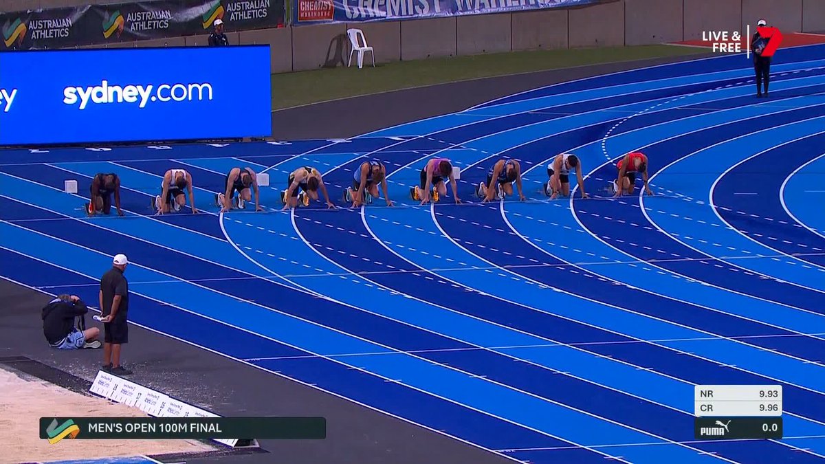 "IT IS SPECTACULAR" Lachie Kennedy runs 9.96 in the men's 100m final!