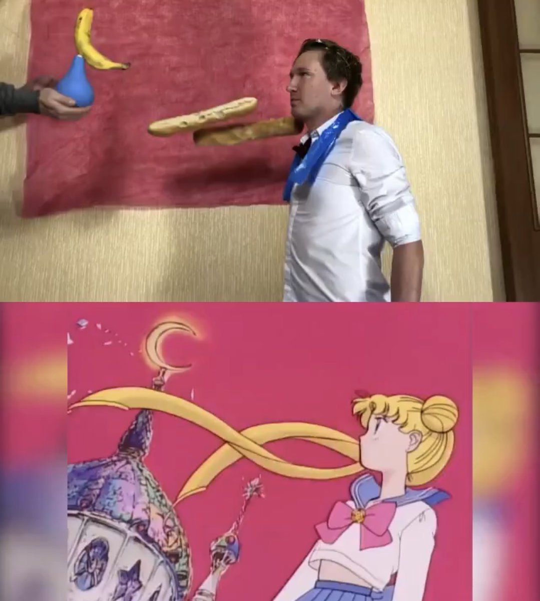 A recreation of the entire Sailor Moon introduction using household objects Credit: Studio188/YT