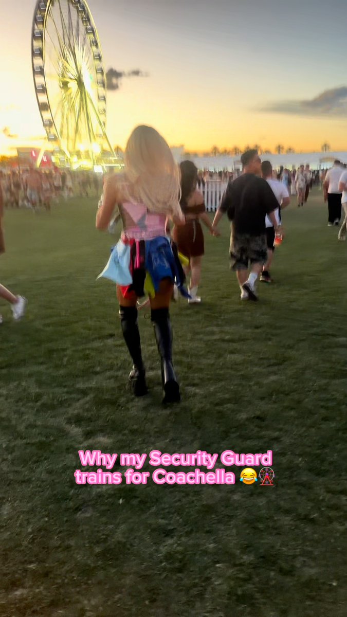 Been giving my security a run for his money at #Coachella for years now 🎡😂🌵 Tommy is the best! ✨🥰