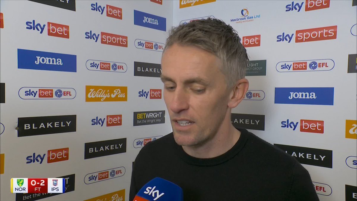 "It goes down as a statement victory in the history of our club" ❤️ Kieran McKenna speaks about how proud he is of the team after a crucial win away at Norwich 🎙️