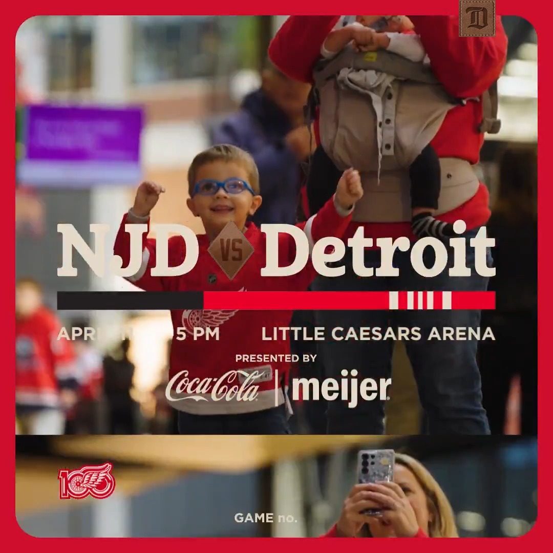 Home sweet Hockeytown 🏒 5:00 PM 📺 FanDuel Sports Network Detroit 📻 97.1 The Ticket: 🎟️ 🤝 @cocacola, Meijer