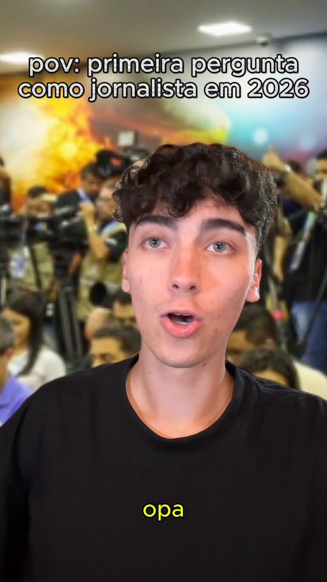 pov: primeira pergunta como jornalista em 2026
