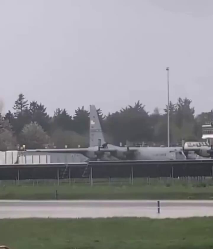 BREAKING: A protester got into Shannon Airport in Ireland today, climbed onto the wing of a parked US Air Force C-130 Hercules and damaged the fuselage, taking the aircraft out of service.