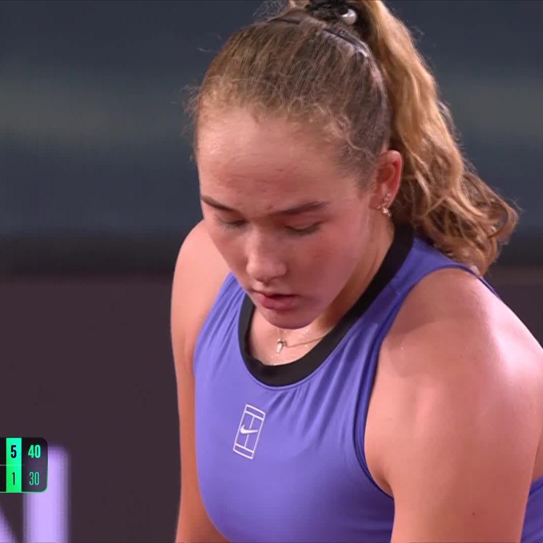 Through in two! 🤩 Mirra Andreeva battles past Ruse in straight sets 6-4, 6-1 to reach the final in Linz! #WTALinz