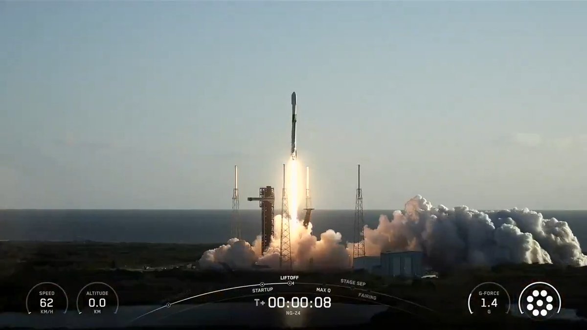 #ICYMI: Over 11,000 pounds of new science and supplies are on its way to the International Space Station after @NorthropGrumman's Cygnus XL cargo spacecraft launched atop a SpaceX Falcon 9 rocket from Cape Canaveral Space Force Station in Florida on Saturday, April 11, 2026.