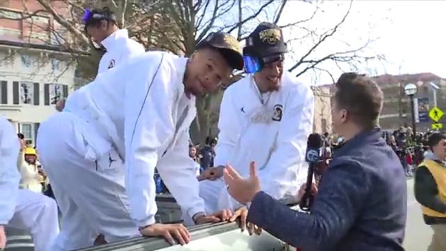 INTERVIEW: Michigan’s Yaxel Lendeborg, Trey McKenney, and Charlie May celebrated the national championship parade. “When we won it, it didn’t sink in. But man, just seeing all these people here is making me believe that we actually got it done, and I do belong,” Lendeborg said.