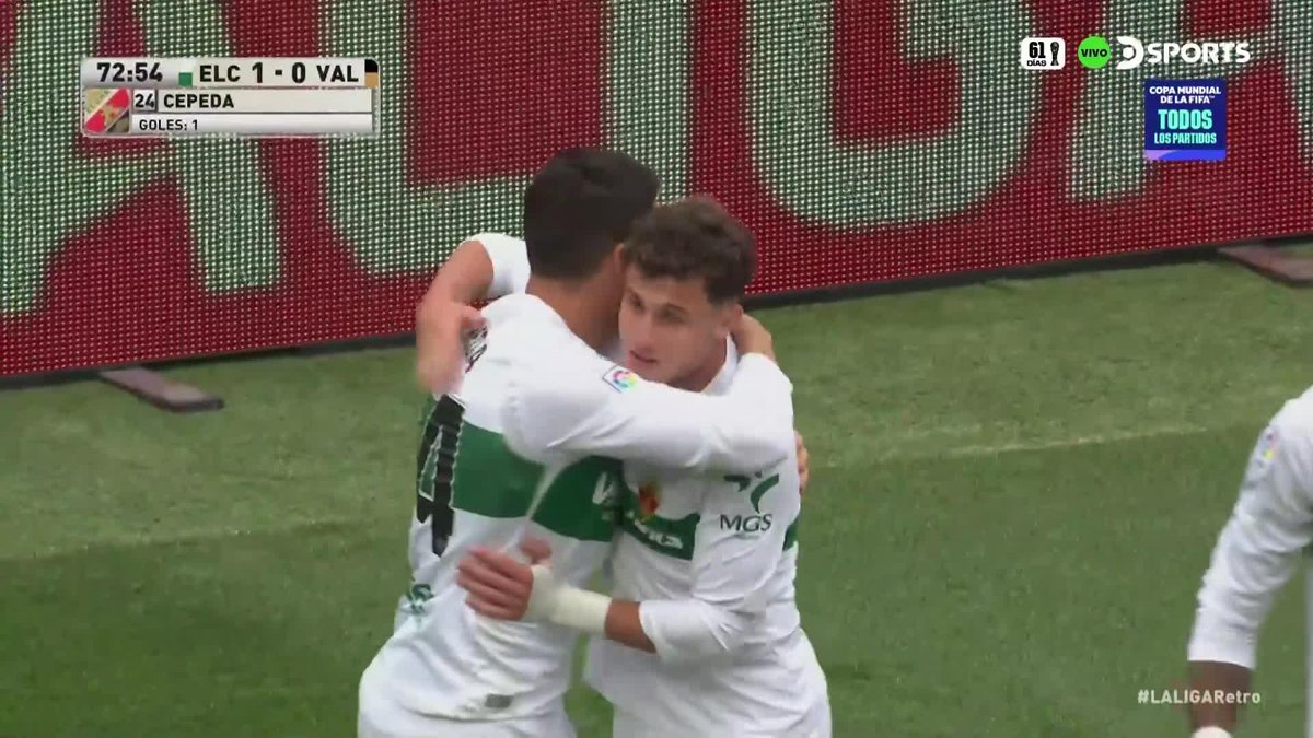 🇨🇱🌟 PRIMER GOL OFICIAL DE LUCAS CEPEDA CON LA CAMISETA DEL ELCHE. El delantero de La Roja vino desde la banca y está dándole la victoria a su equipo.