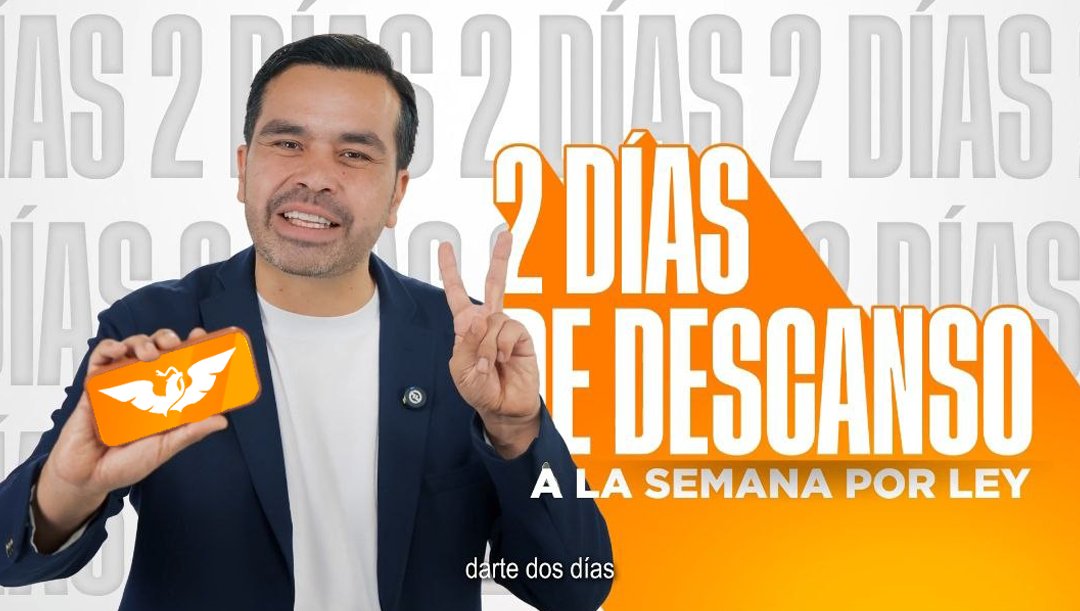 En Movimiento Ciudadano lo tenemos claro: No basta con reducir la jornada a 40 horas, hay que garantizar 2 días de descanso a la semana por ley. ⏰🍊