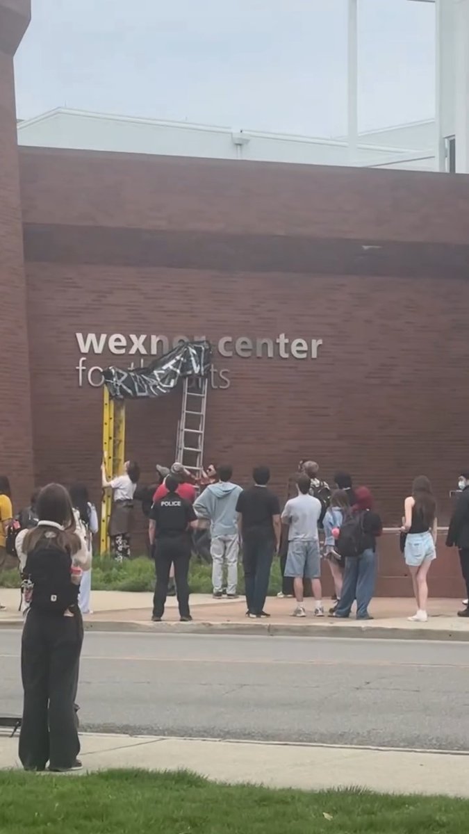 TRACKING: Students at Ohio State University have 'redacted' a sign on the [Les] Wexner Center for the Arts... MORE: