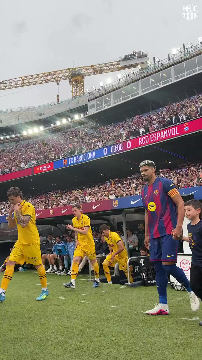 This was our entЯance onto the pitch.