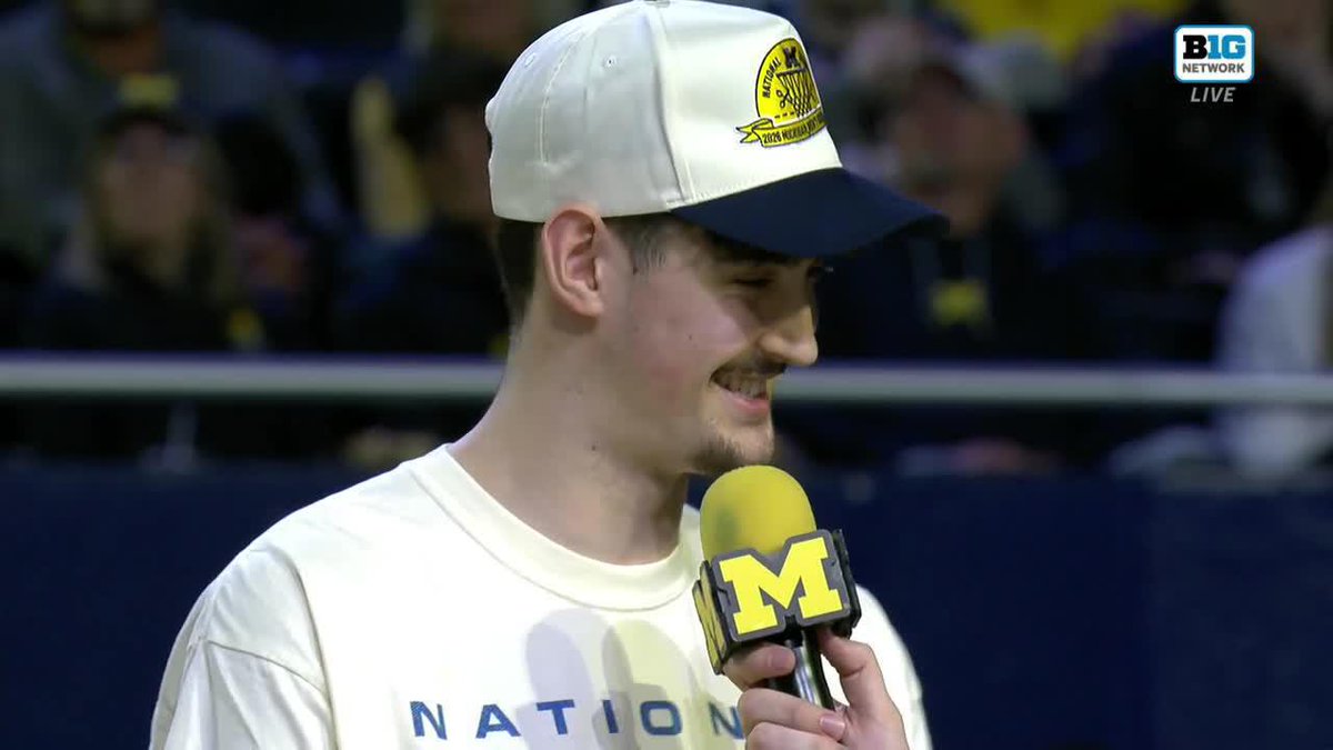 "It's an honor to be able to represent my country here." Michigan Men's Basketball's Aday Mara reflects on becoming the first Spaniard to win a national championship in the United States 🙌