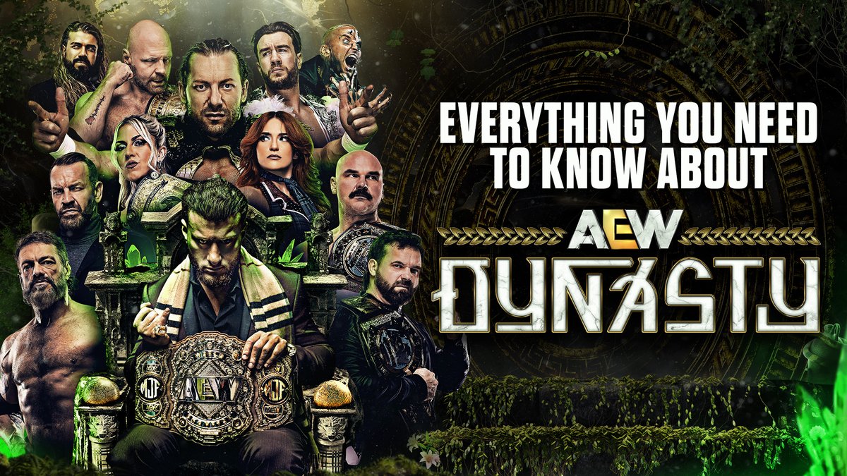 #AEWDynasty 2026 is almost upon us! If you're new to All Elite Wrestling or looking to get informed ahead of Sunday's epic show, LIVE tomorrow at 8e/5p on HBO Max PPV, here's everything you need to know, courtesy of RJ City and Tony Schiavone!