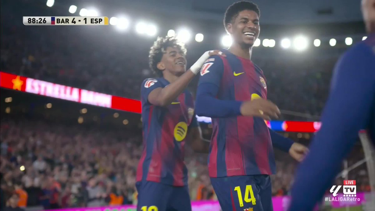 That is a brilliant improvised finish from Marcus Rashford! 😱 He gets a Catalan Derby goal as Barca cruise to victory 🔵🔴 𝑃𝑟𝑒𝑠𝑒𝑛𝑡𝑒𝑑 𝑏𝑦 SBK | 18+ | 𝑃𝑙𝑒𝑎𝑠𝑒 𝐺𝑎𝑚𝑏𝑙𝑒 𝑅𝑒𝑠𝑝𝑜𝑛𝑠𝑖𝑏𝑙𝑦