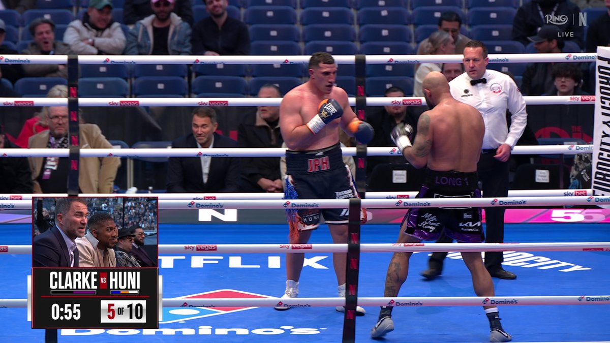 Eddie Hearn joins Anthony Joshua ringside for Tyson Fury vs. Arslanbek Makhmudov 👀 #FuryMakhmudov is LIVE on Netflix!