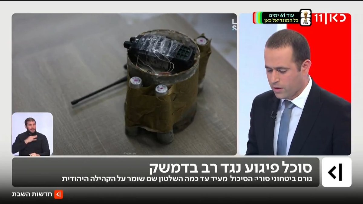הרשויות בסוריה עצרו חוליה הקשורה לחיזבאללה שתכננה להתנקש בחיי רב בדמשק. גורם ביטחוני סורי: שומרים על הקהילה היהודית. במערכת הביטחון הסורית מעריכים: איראן וחיזבאללה מנסות לערער את היציבות במדינה, כולל באמצעות הסוגיה הפלסטינית | הפרסום של roi kais • روعي كايس • רועי קייס #חדשותהשבת עם Ayala Hasson.
