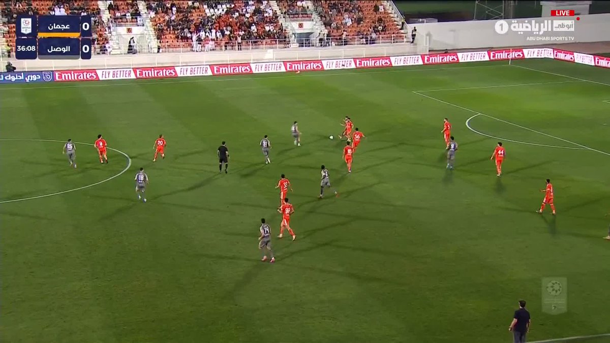 🇨🇴 GOOOL de Miguel Ángel Borja. El colombiano marcó el 1-0 de #AlWasl en su visita a #Ajman, al 37’ 👀 Es su segunda anotación en lo que va de la Liga de Emiratos Árabes