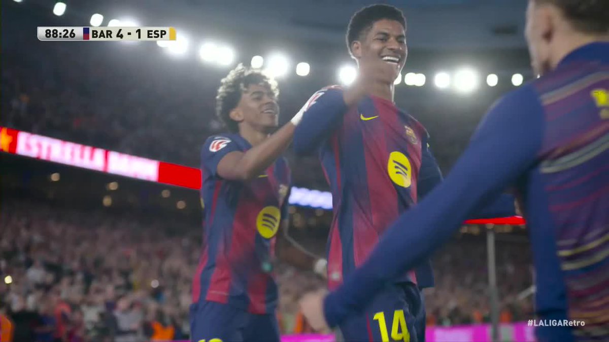 "Barcelona" Porque le rompió bien el ojete por 4-1 al Espanyol en el derbi por LaLiga. Ahora son más líderes que nunca, alta putita el Real Madrid.